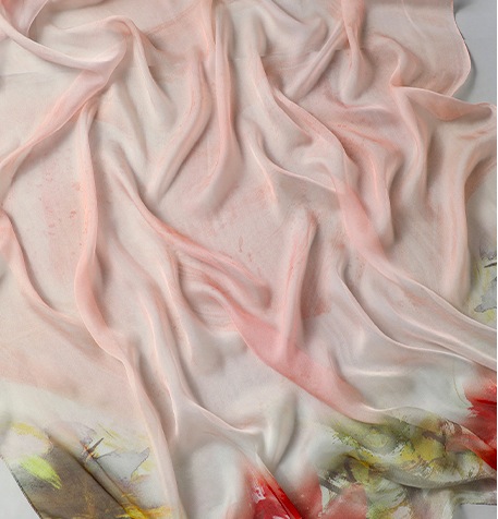 Silk Chiffon Printed Fabric